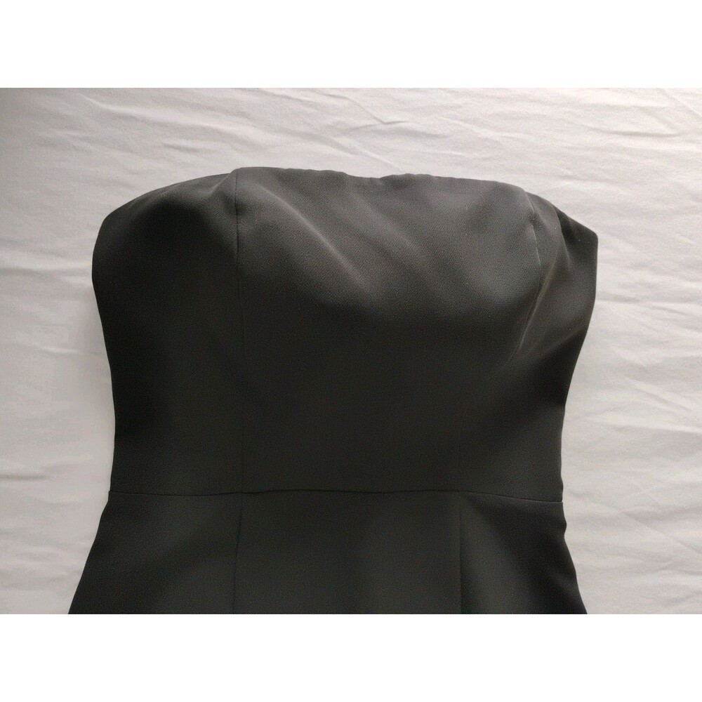 Women's Gianni Bini Black Strapless Cocktail Dress Trumpet Hem Classy Siren Sz 0